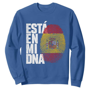It's in My DNA Espana Spain Spanish Flag Pride Sweatshirt TS14 Royal Blue Print Your Wear