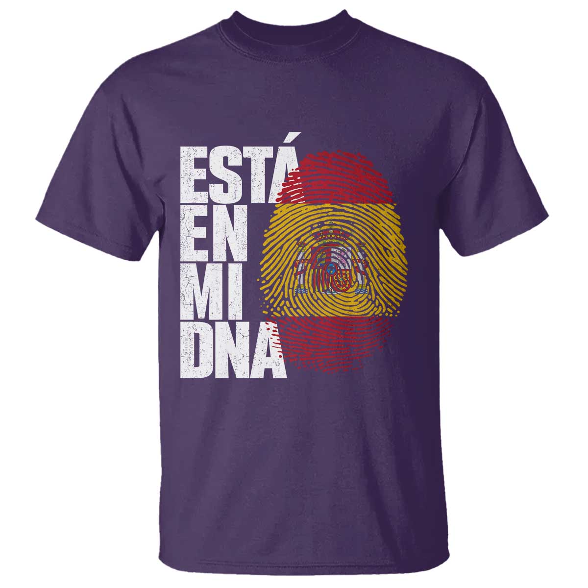 It's in My DNA Espana Spain Spanish Flag Pride T Shirt TS14 Purple Print Your Wear