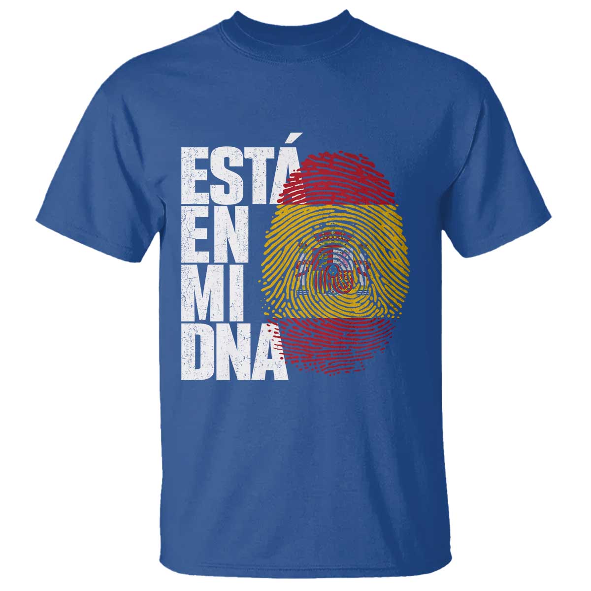 It's in My DNA Espana Spain Spanish Flag Pride T Shirt TS14 Royal Blue Print Your Wear