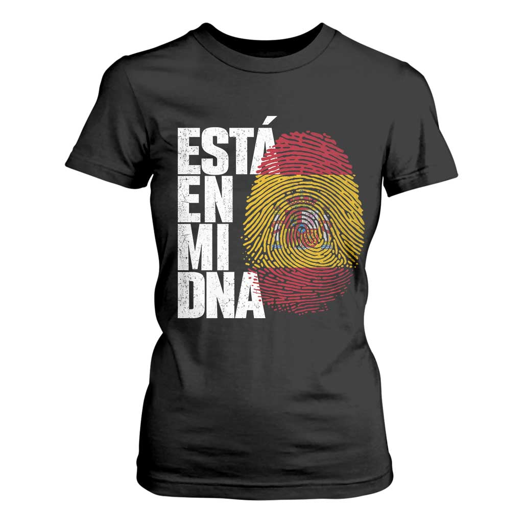 It's in My DNA Espana Spain Spanish Flag Pride T Shirt For Women TS14 Black Print Your Wear