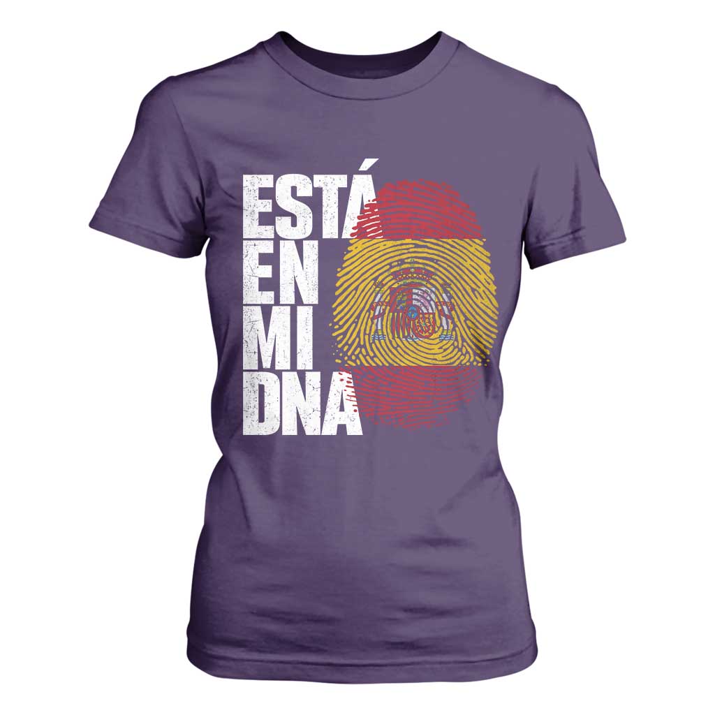 It's in My DNA Espana Spain Spanish Flag Pride T Shirt For Women TS14 Purple Print Your Wear