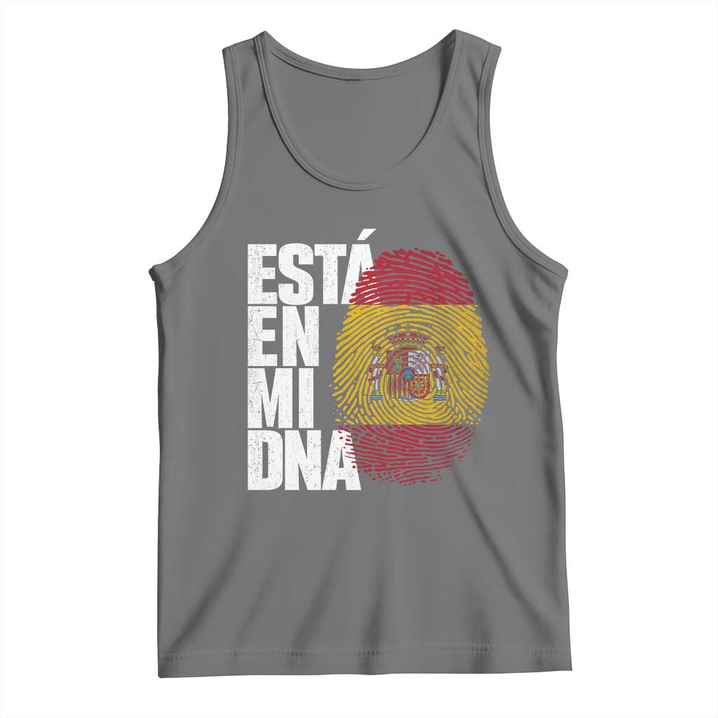 It's in My DNA Espana Spain Spanish Flag Pride Tank Top TS14 Black Heather Print Your Wear