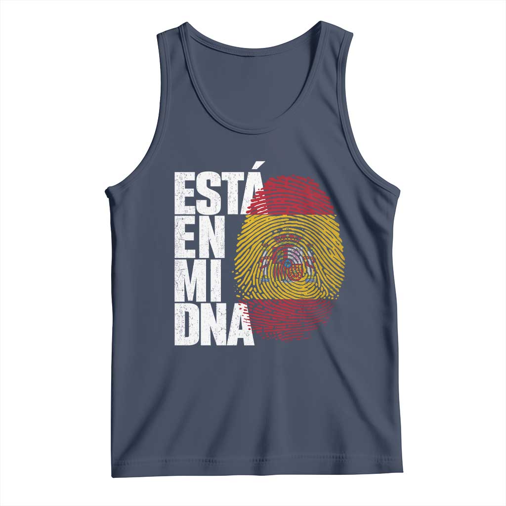 It's in My DNA Espana Spain Spanish Flag Pride Tank Top TS14 Navy Print Your Wear