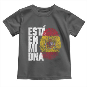 It's in My DNA Espana Spain Spanish Flag Pride Toddler T Shirt TS14 Dark Heather Print Your Wear