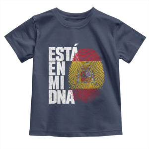 It's in My DNA Espana Spain Spanish Flag Pride Toddler T Shirt TS14 Navy Print Your Wear