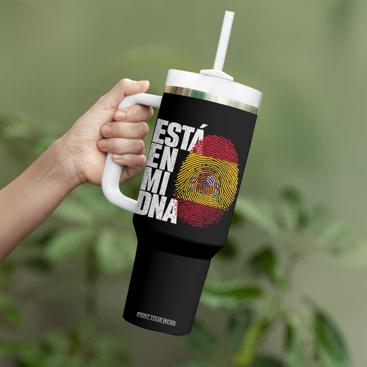 It's in My DNA Espana Spain Spanish Flag Pride Tumbler With Handle TS14 Print Your Wear