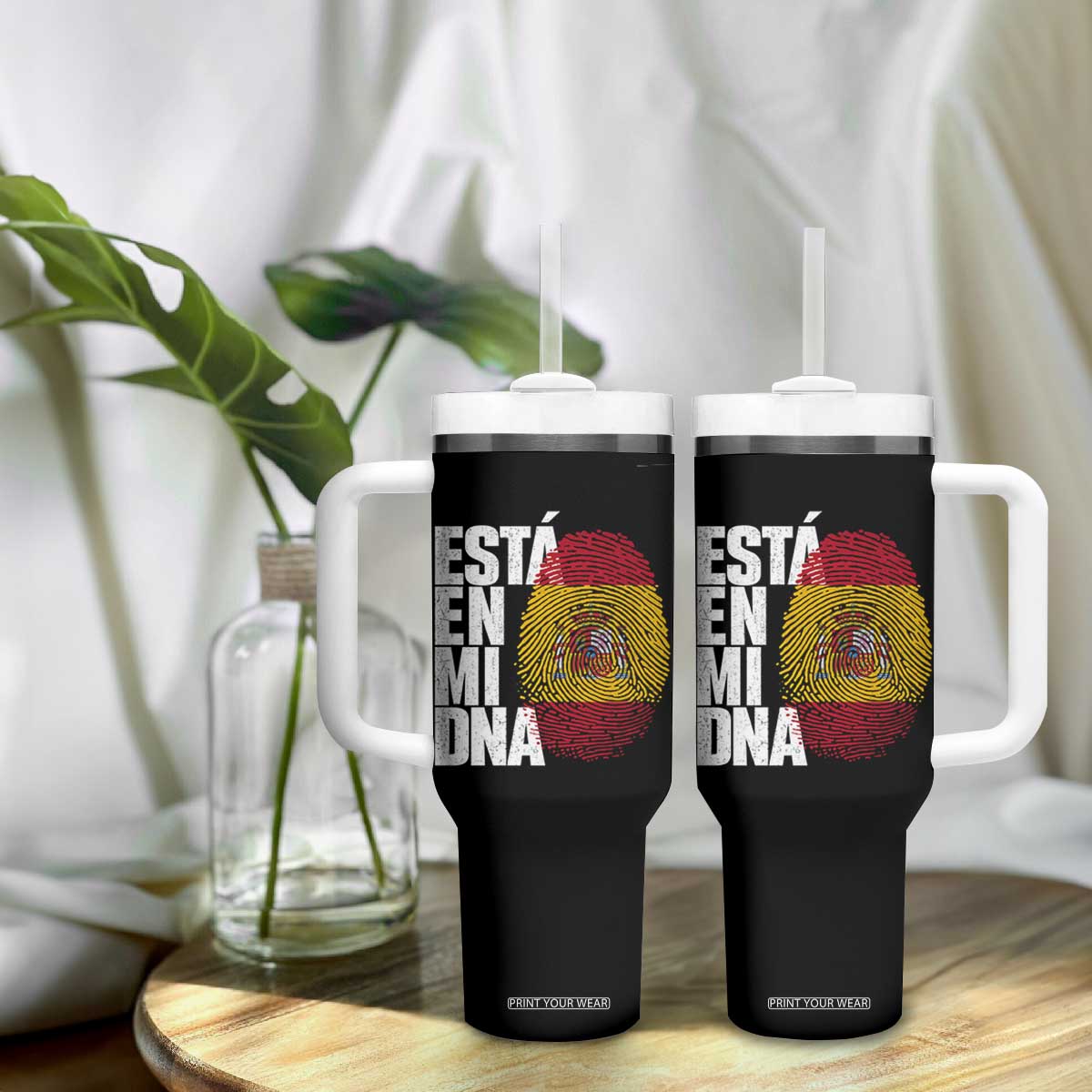 It's in My DNA Espana Spain Spanish Flag Pride Tumbler With Handle TS14 Print Your Wear