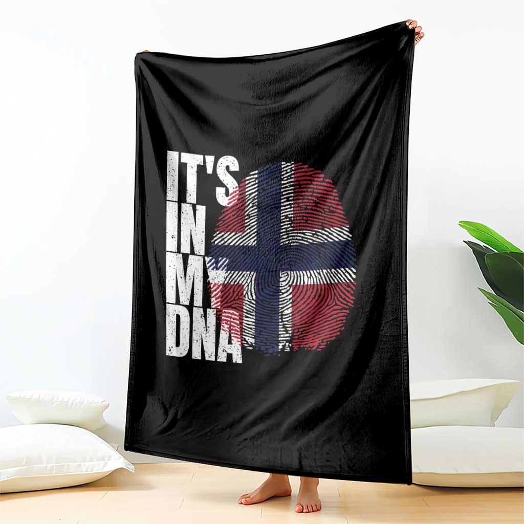 It's in My DNA Norway Norwegian Flag Pride Throw Blanket TS14 Print Your Wear