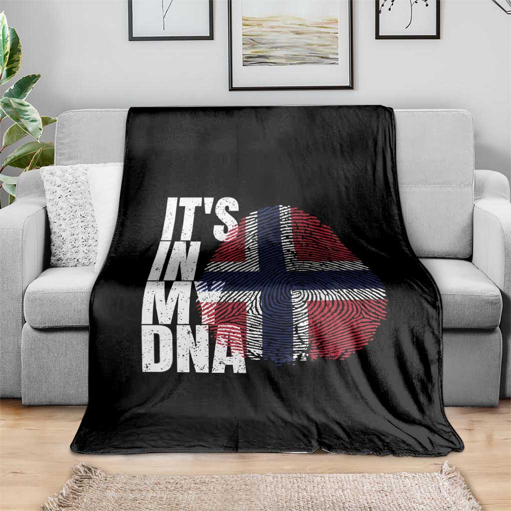 It's in My DNA Norway Norwegian Flag Pride Throw Blanket TS14 Print Your Wear