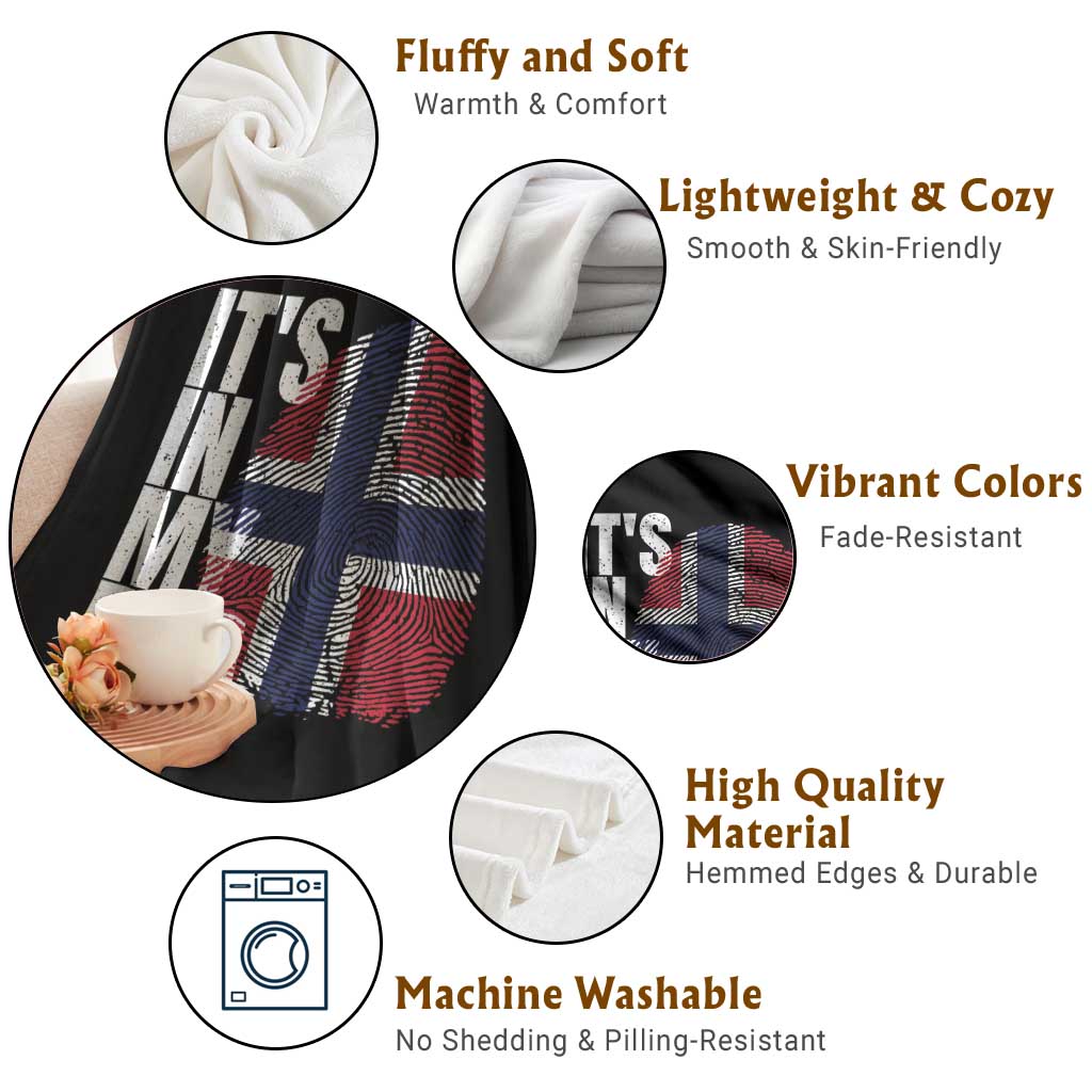 It's in My DNA Norway Norwegian Flag Pride Throw Blanket TS14 Print Your Wear