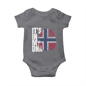It's in My DNA Norway Norwegian Flag Pride Baby Onesie TS14 Charcoal Print Your Wear