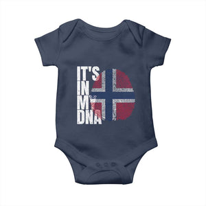 It's in My DNA Norway Norwegian Flag Pride Baby Onesie TS14 Navy Print Your Wear
