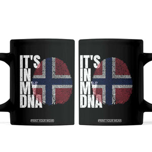 It's in My DNA Norway Norwegian Flag Pride Coffee Mug TS14 Black Print Your Wear