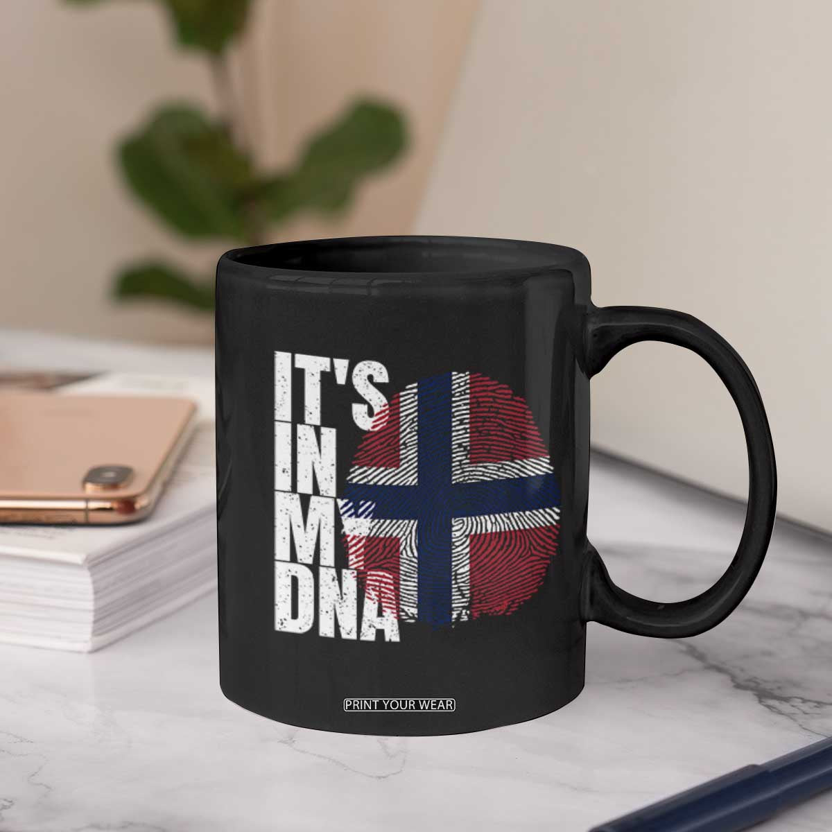 It's in My DNA Norway Norwegian Flag Pride Coffee Mug TS14 Print Your Wear