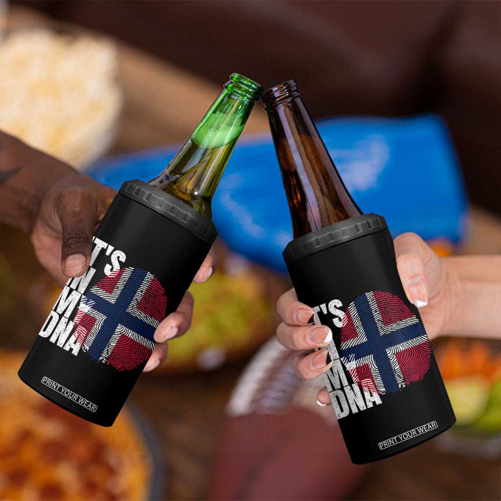 It's in My DNA Norway Norwegian Flag Pride 4 in 1 Can Cooler Tumbler TS14 Print Your Wear