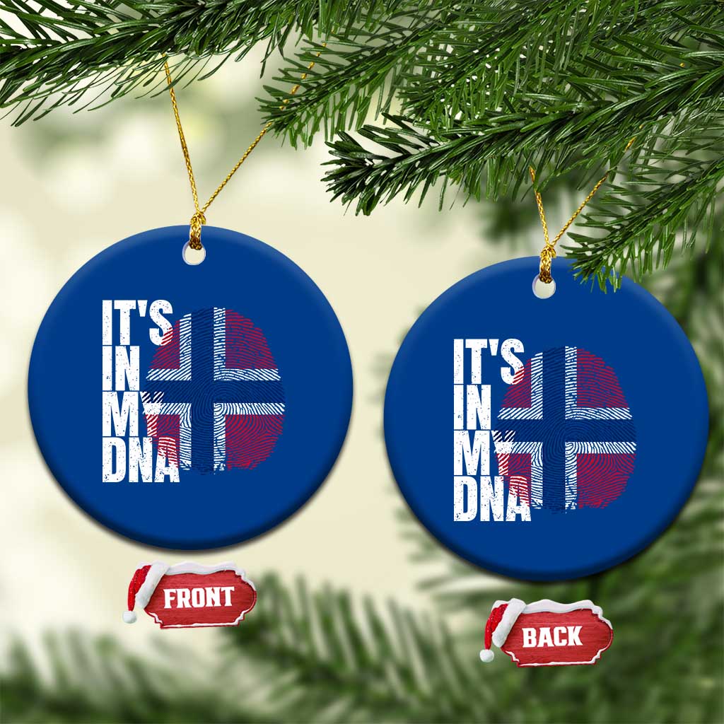 It's in My DNA Norway Norwegian Flag Pride Ceramic Ornament TS14 1pc Blue Print Your Wear