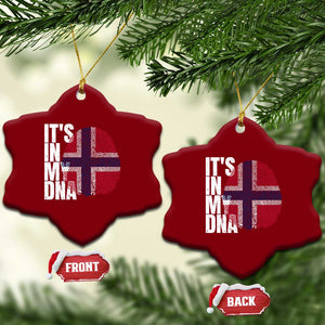 It's in My DNA Norway Norwegian Flag Pride Ceramic Ornament TS14 Print Your Wear