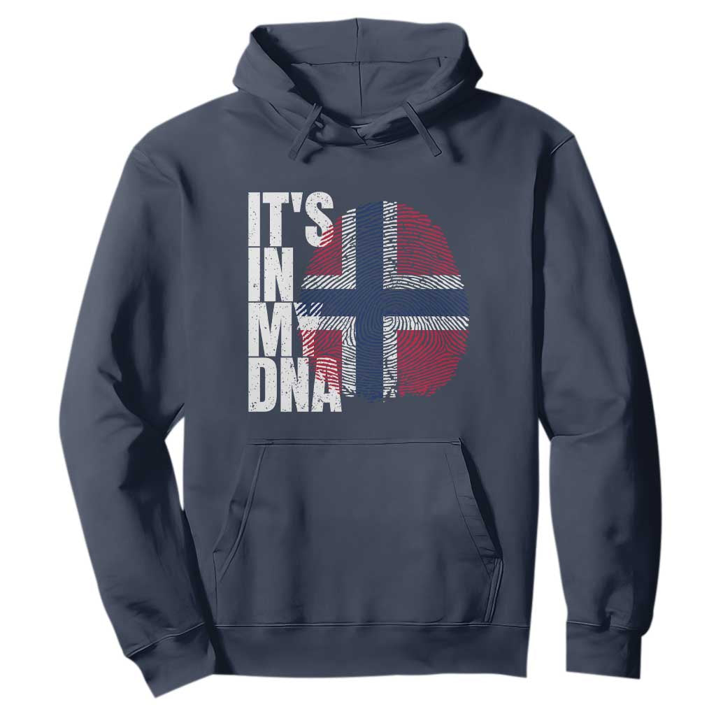 It's in My DNA Norway Norwegian Flag Pride Hoodie TS14 Navy Print Your Wear