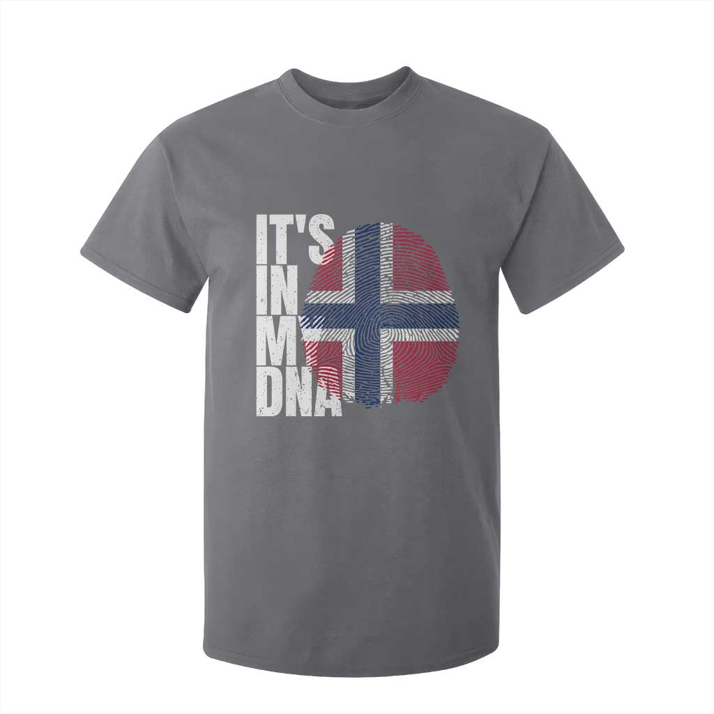 It's in My DNA Norway Norwegian Flag Pride T Shirt For Kid TS14 Charcoal Print Your Wear