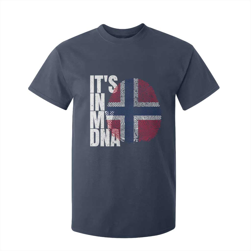 It's in My DNA Norway Norwegian Flag Pride T Shirt For Kid TS14 Navy Print Your Wear