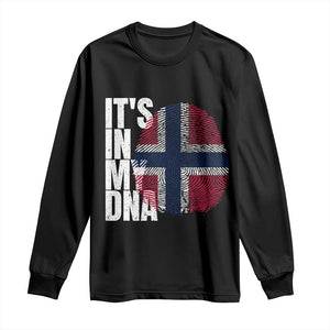 It's in My DNA Norway Norwegian Flag Pride Long Sleeve Shirt TS14 Black Print Your Wear