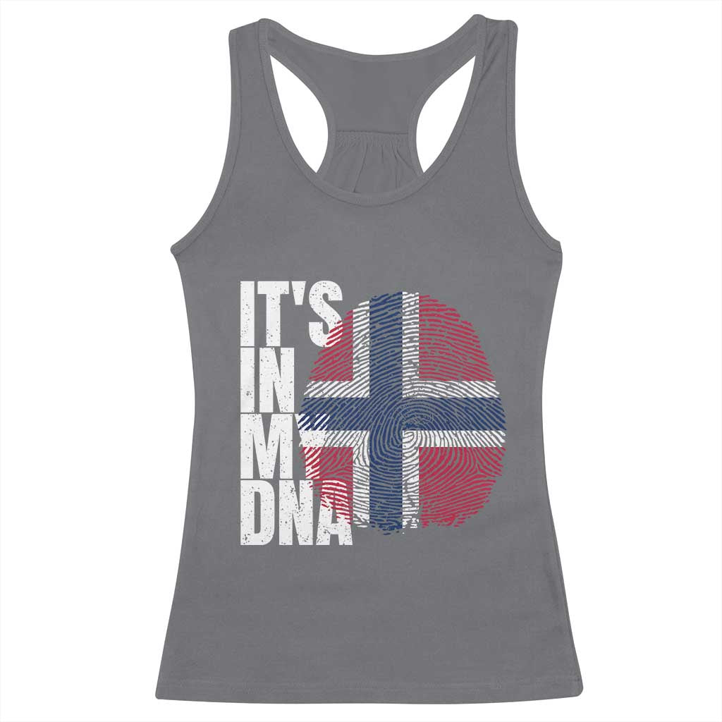 It's in My DNA Norway Norwegian Flag Pride Racerback Tank Top TS14 Charcoal Print Your Wear