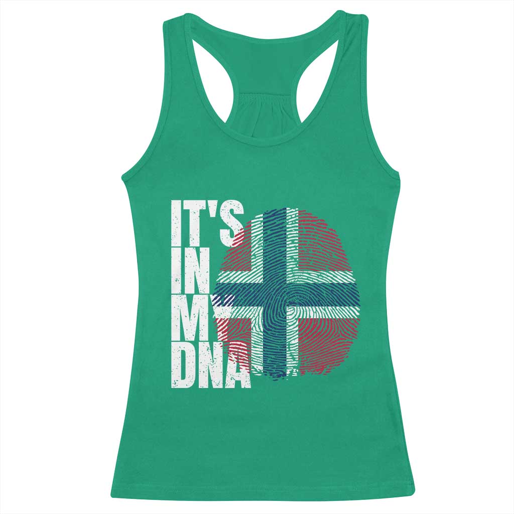 It's in My DNA Norway Norwegian Flag Pride Racerback Tank Top TS14 Irish Green Print Your Wear