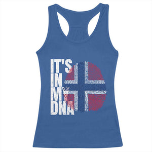 It's in My DNA Norway Norwegian Flag Pride Racerback Tank Top TS14 Royal Blue Print Your Wear