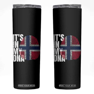 It's in My DNA Norway Norwegian Flag Pride Skinny Tumbler TS14 Black Print Your Wear