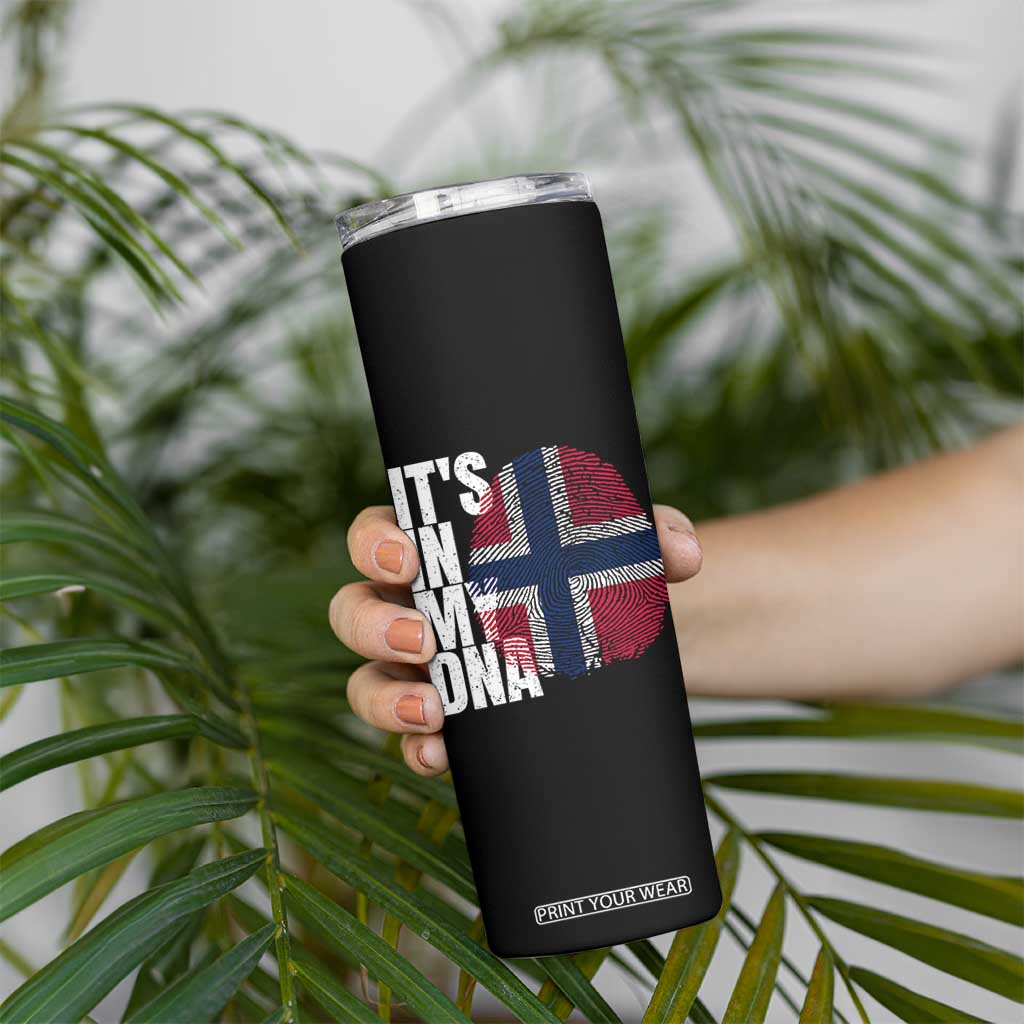 It's in My DNA Norway Norwegian Flag Pride Skinny Tumbler TS14 Print Your Wear
