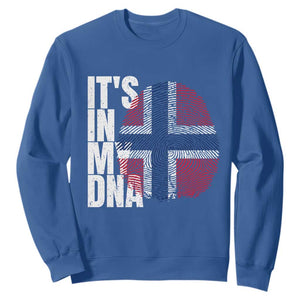 It's in My DNA Norway Norwegian Flag Pride Sweatshirt TS14 Royal Blue Print Your Wear