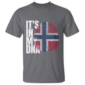 It's in My DNA Norway Norwegian Flag Pride T Shirt TS14 Charcoal Print Your Wear