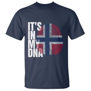 It's in My DNA Norway Norwegian Flag Pride T Shirt TS14 Navy Print Your Wear