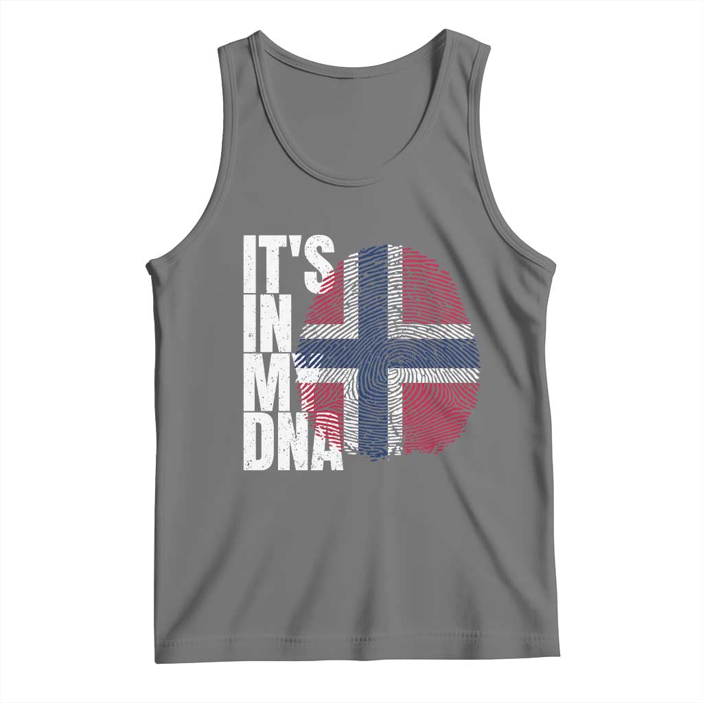 It's in My DNA Norway Norwegian Flag Pride Tank Top TS14 Black Heather Print Your Wear