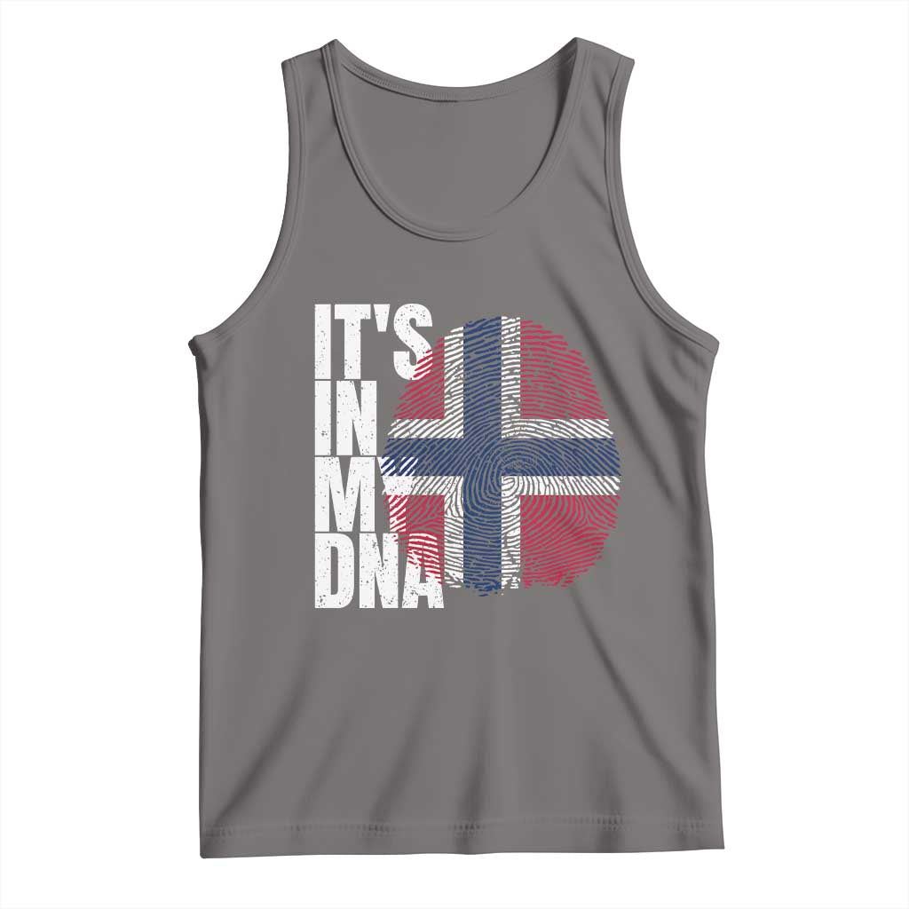 It's in My DNA Norway Norwegian Flag Pride Tank Top TS14 Deep Heather Print Your Wear