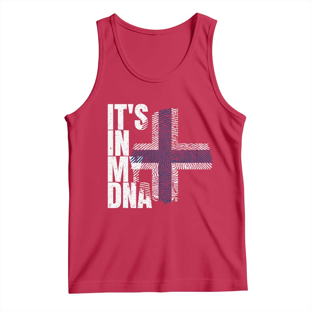 It's in My DNA Norway Norwegian Flag Pride Tank Top TS14 Red Print Your Wear