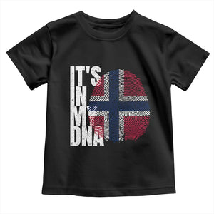 It's in My DNA Norway Norwegian Flag Pride Toddler T Shirt TS14 Black Print Your Wear