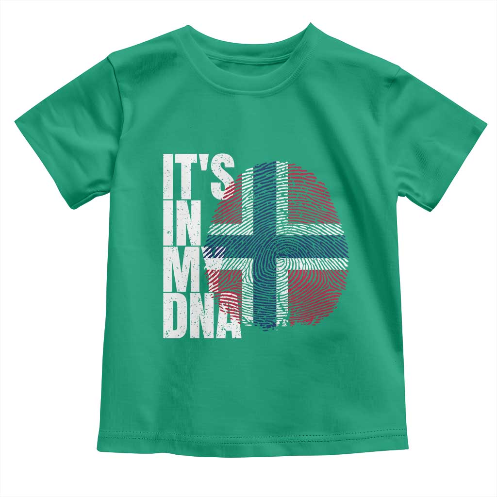 It's in My DNA Norway Norwegian Flag Pride Toddler T Shirt TS14 Irish Green Print Your Wear
