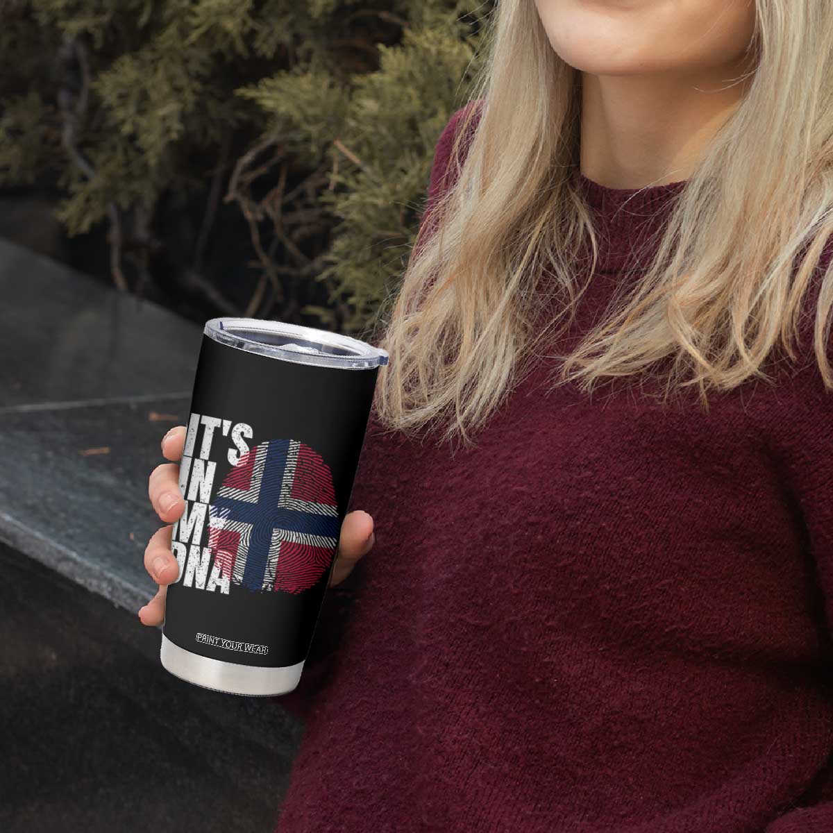 It's in My DNA Norway Norwegian Flag Pride Tumbler Cup TS14 Print Your Wear