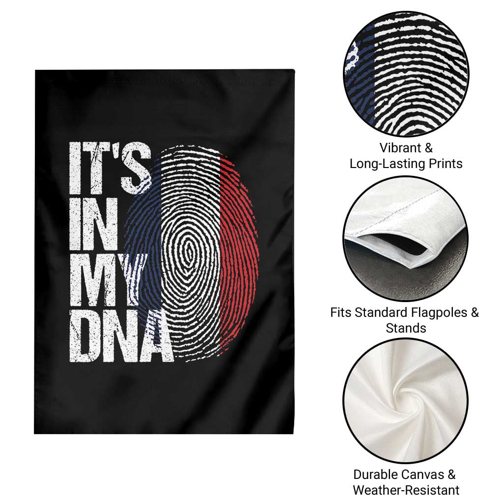 It's in My DNA France French Flag Garden Flag TS14 Print Your Wear
