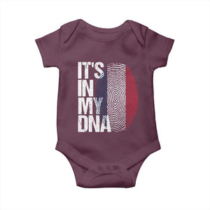 It's in My DNA France French Flag Baby Onesie TS14 Maroon Print Your Wear