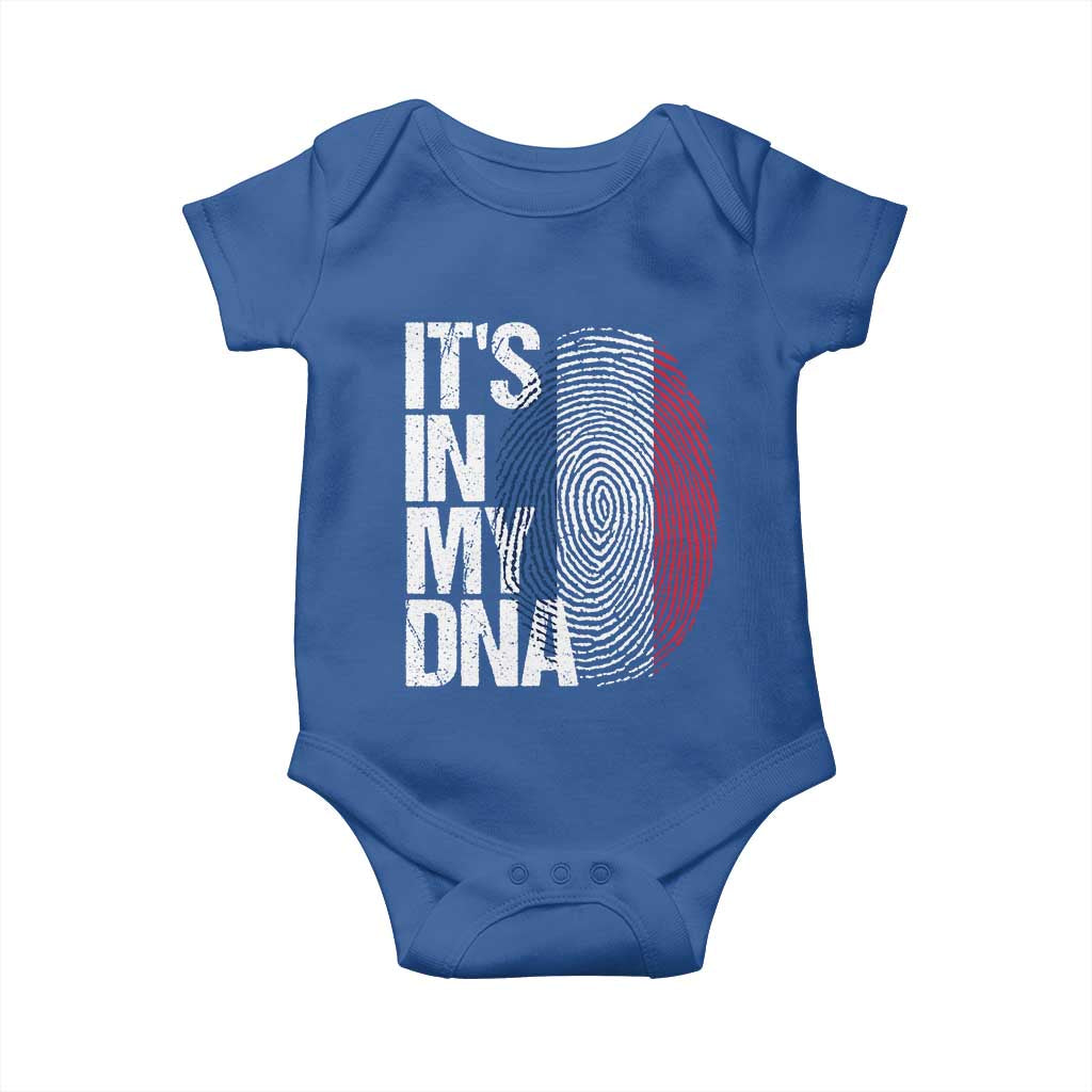 It's in My DNA France French Flag Baby Onesie TS14 Royal Blue Print Your Wear