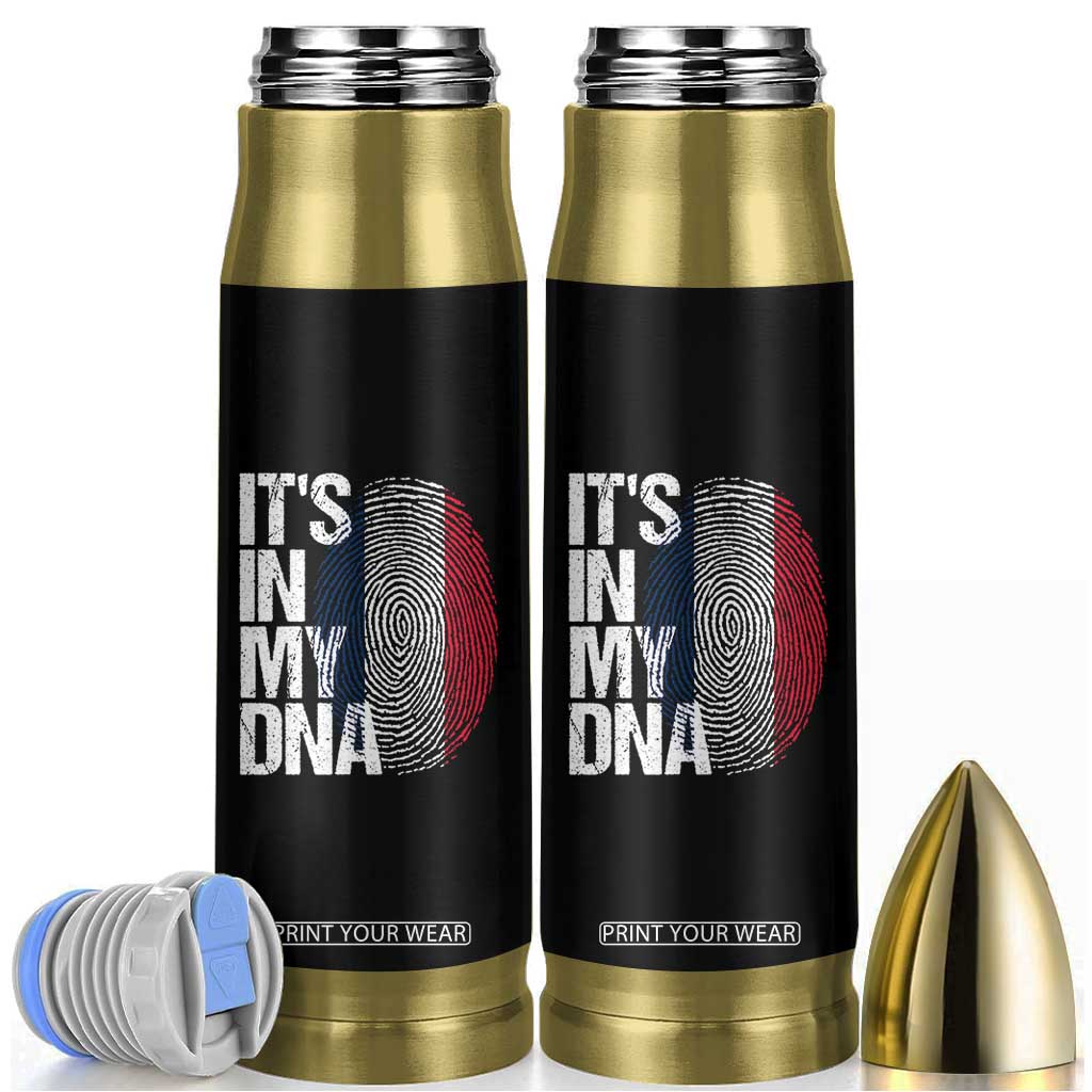 It's in My DNA France French Flag Bullet Tumbler TS14 Black Print Your Wear