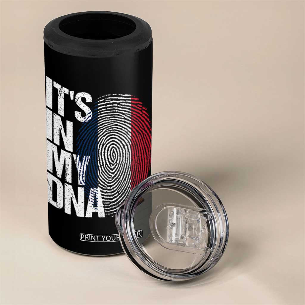 It's in My DNA France French Flag 4 in 1 Can Cooler Tumbler TS14 Print Your Wear