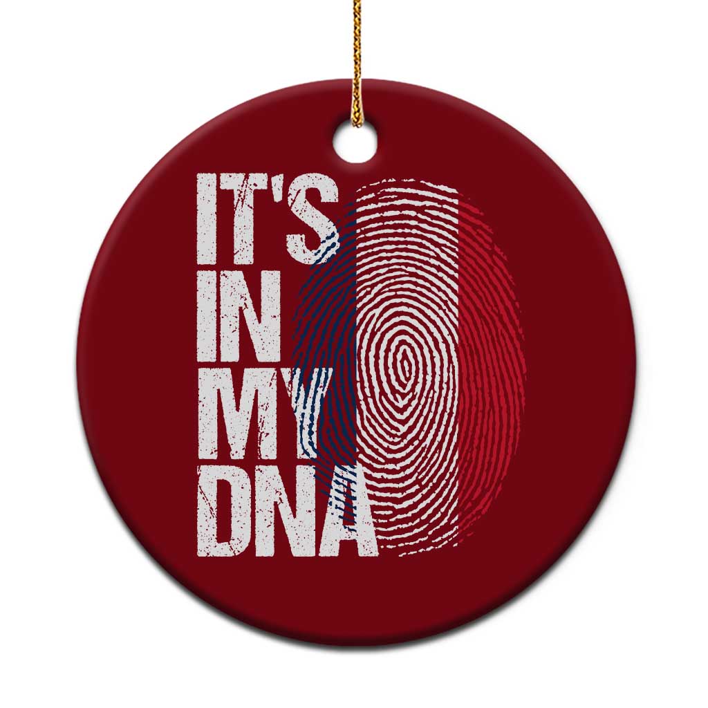 It's in My DNA France French Flag Ceramic Ornament TS14 1pc Red Print Your Wear