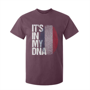 It's in My DNA France French Flag T Shirt For Kid TS14 Maroon Print Your Wear