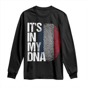 It's in My DNA France French Flag Long Sleeve Shirt TS14 Black Print Your Wear