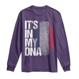 It's in My DNA France French Flag Long Sleeve Shirt TS14 Purple Print Your Wear