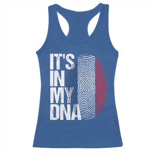 It's in My DNA France French Flag Racerback Tank Top TS14 Royal Blue Print Your Wear