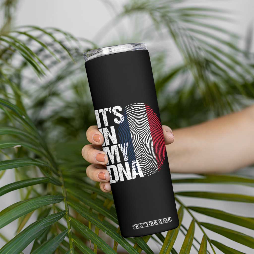 It's in My DNA France French Flag Skinny Tumbler TS14 Print Your Wear